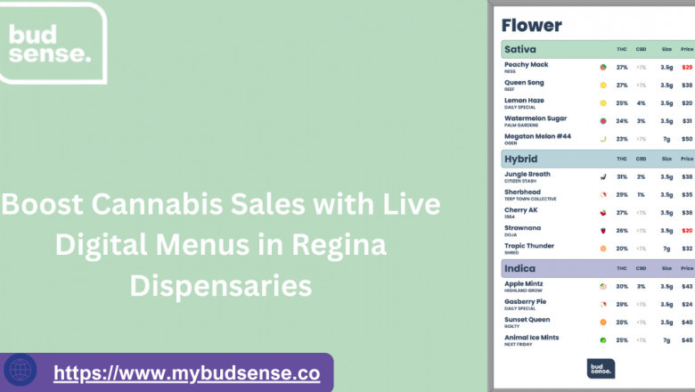 Boost Cannabis Sales with Live Digital Menus in Regina Dispensaries