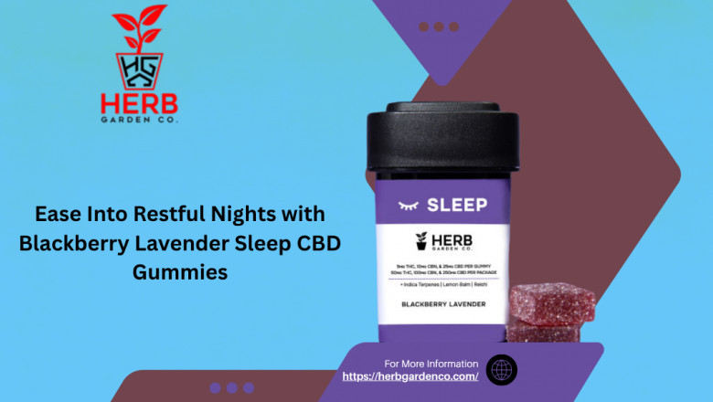 Ease Into Restful Nights with Blackberry Lavender Sleep CBD Gummies