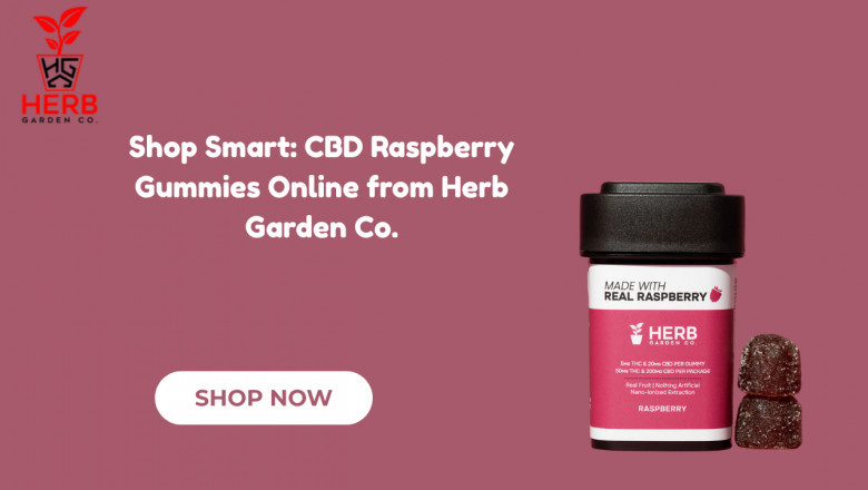 Shop Smart: CBD Raspberry Gummies Online from Herb Garden Co.